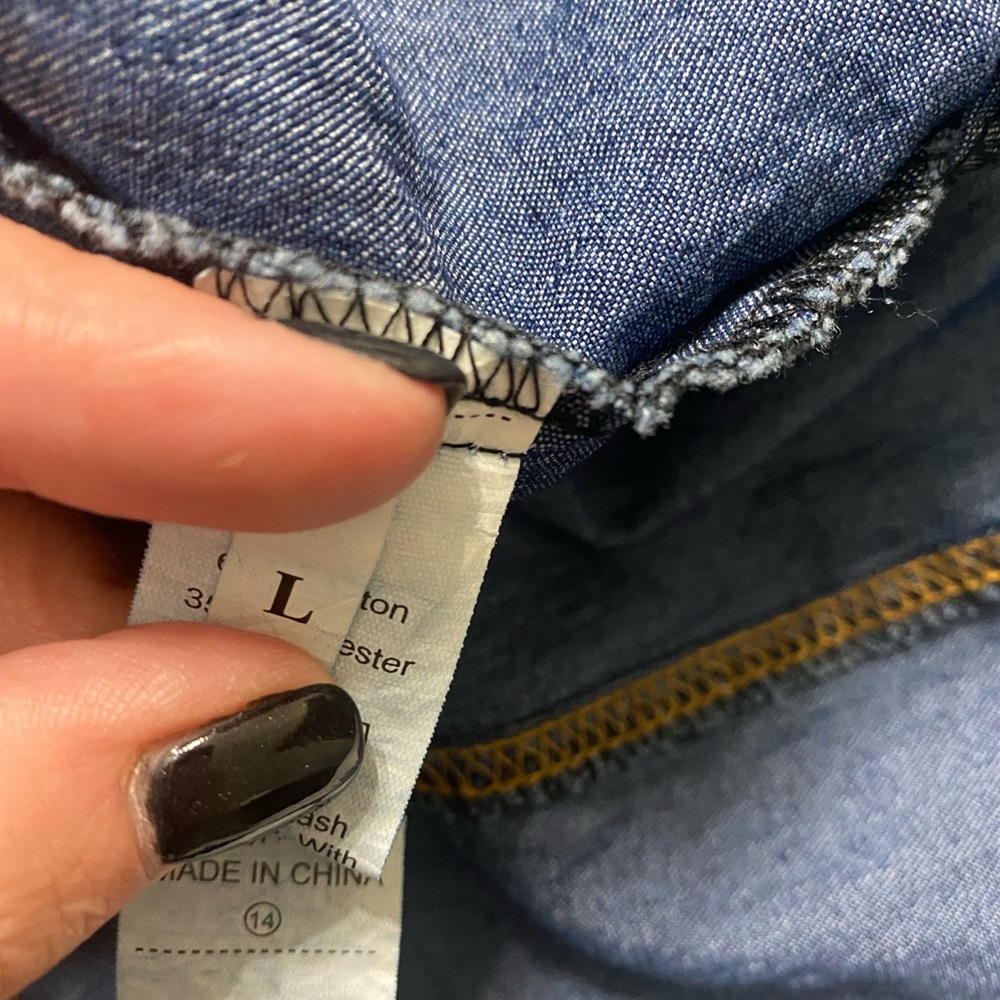 Denim jumpsuit - FLARE bottoms ❤️ - Picture 7 of 11